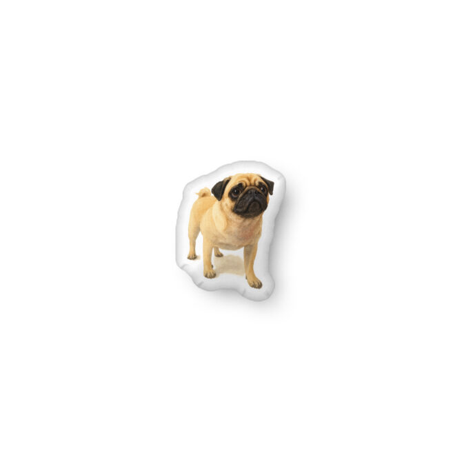 Custom Shaped Pet Pillow – Watercolor Art Style - Image 2