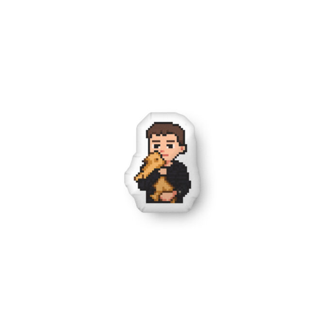Custom Shaped Pet Pillow – Retro Pixel Art Style - Image 2