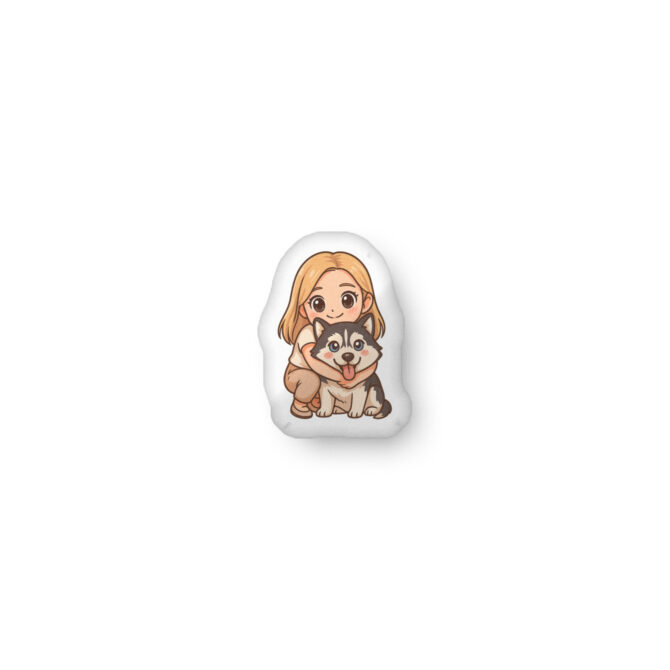 Custom Kawaii Chibi Pet Pillow – Pastel Style Plush - Image 2