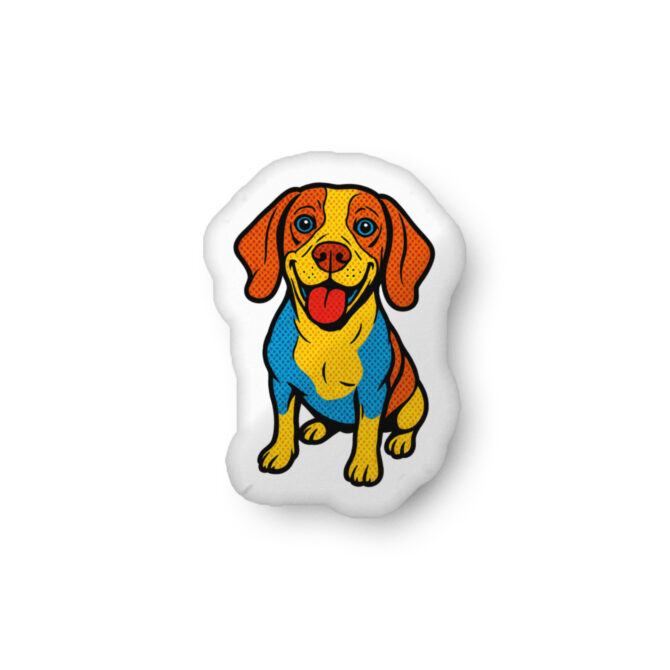 Custom Pop Art Pet Pillow – Comic Style Shaped Cushion - Image 3