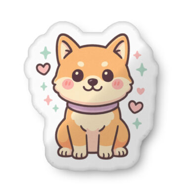 Custom Kawaii Pet Pillow – Pastel Cartoon Style