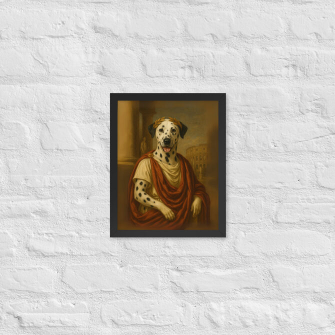 Custom Julius Caesar Pet Portrait – Framed Poster Print - Image 2
