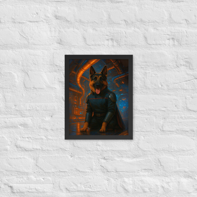 Custom Pet Portrait – “Engineering Officer” (Star Trek Style) - Image 2