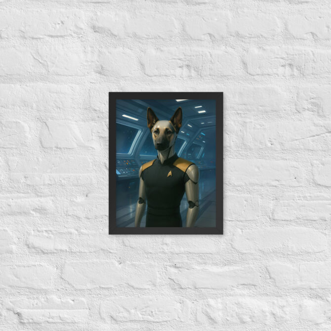 Custom Pet Portrait – Synthetic Star Officer (Star Trek Inspired) - Image 2