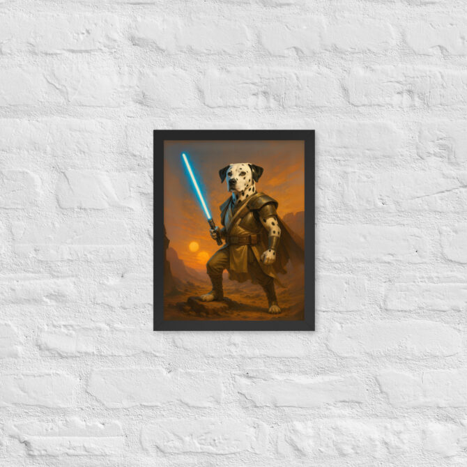Custom Pet Portrait – Jedi Knight Lightsaber Poster (Inspired by Star Wars) - Image 2