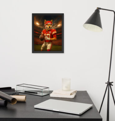 Kansas City Chiefs Custom Pet Portrait – Framed Poster