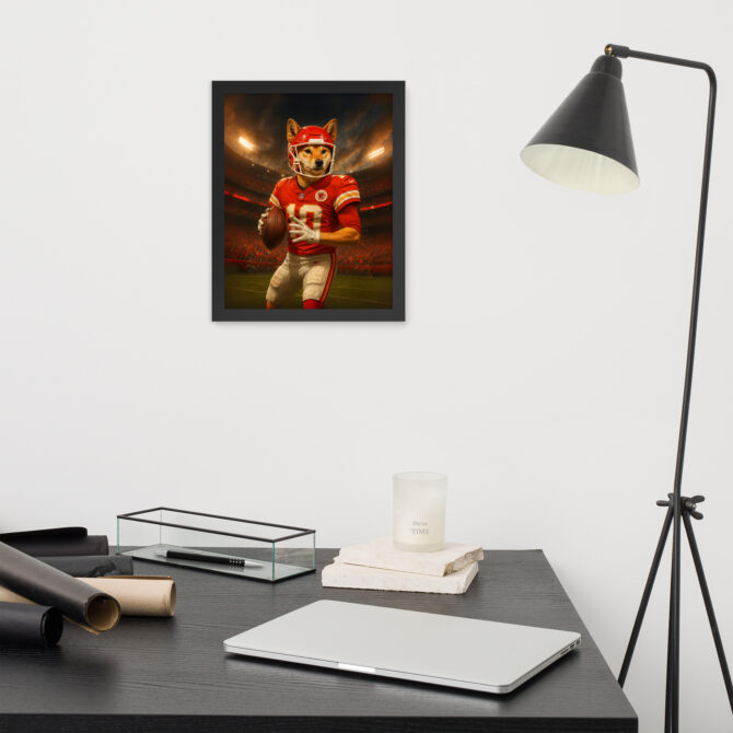 Kansas City Chiefs Custom Pet Portrait – Framed Poster