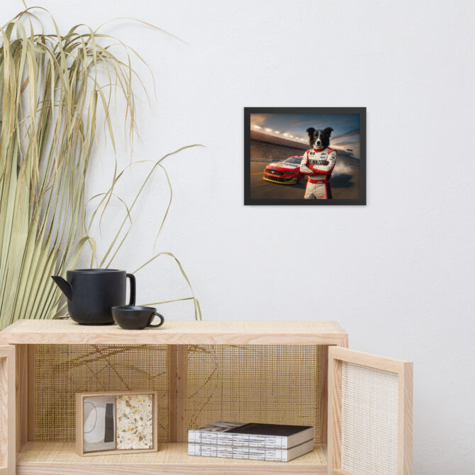 Custom NASCAR Pet Portrait – Team Penske Mustang Poster - Image 2