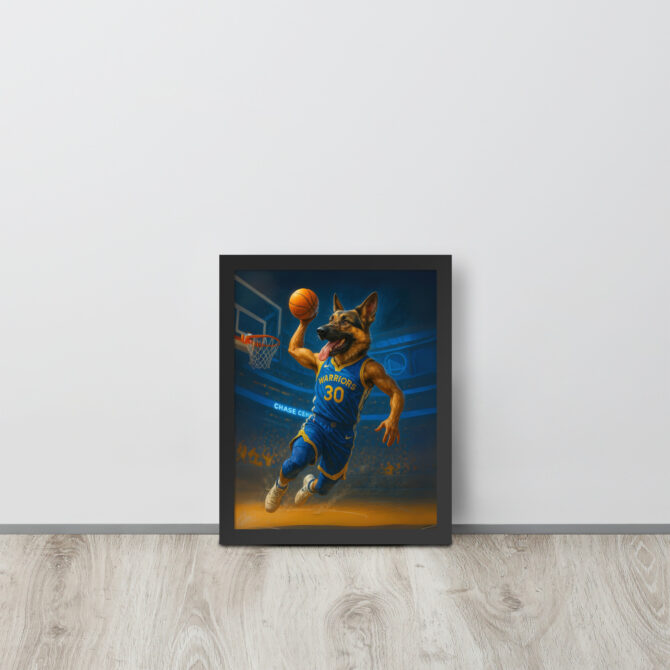 Golden State Warriors Custom Pet Poster – Slam Dunk Art - Image 2