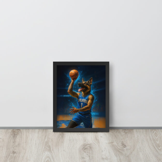 Orlando Magic Pet Portrait – Custom Basketball Poster - Image 2