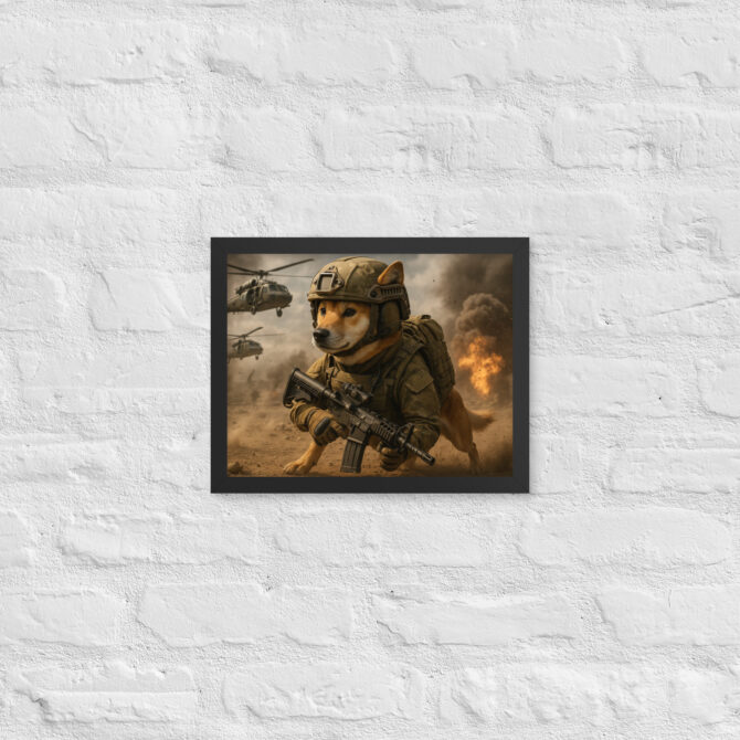 Battlefield Soldier Dog – Custom Military Pet Poster - Image 2