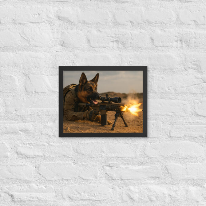 Sniper Dog – Custom Military Pet Poster Art - Image 2