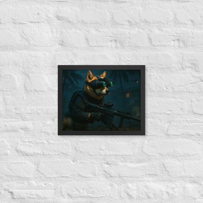 Custom SEAL Team 6 Pet Portrait – Military Framed Poster - Image 2