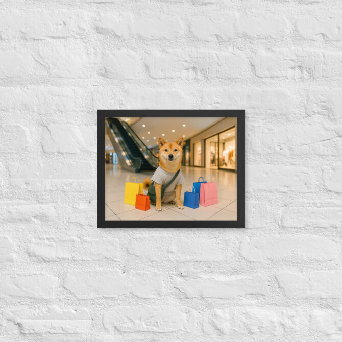 Custom Pet Shopping Artwork – Mall Day Poster Print - Image 2