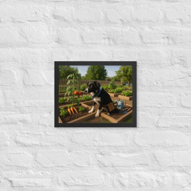 Custom Pet Gardening Poster – Vegetable Patch Grower - Image 2