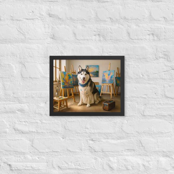 Custom Pet Portrait – Painting Studio Artist Poster - Image 2