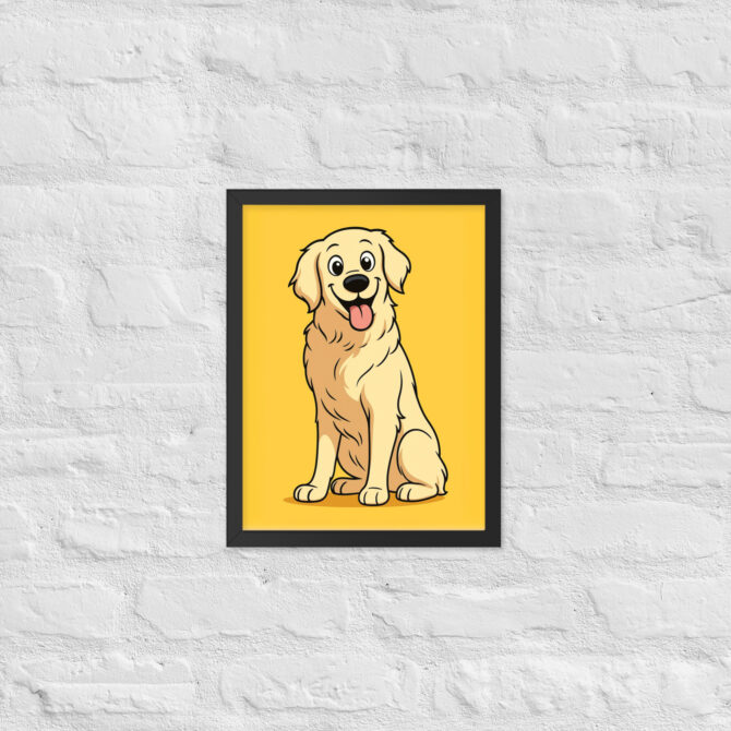 Cartoon Family Portrait – Classic Saturday Morning Style (Framed Poster) - Image 2