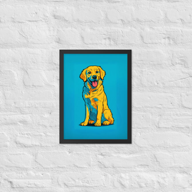 Bold Comic Book Style Pet Portrait – Custom Framed Poster - Image 2