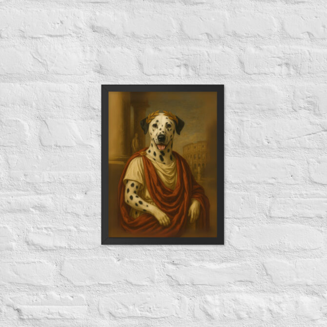 Custom Julius Caesar Pet Portrait – Framed Poster Print - Image 3