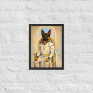 Galactic Princess Warrior – Custom Pet Poster (Star-Inspired)