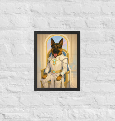Galactic Princess Warrior – Custom Pet Poster (Star-Inspired)