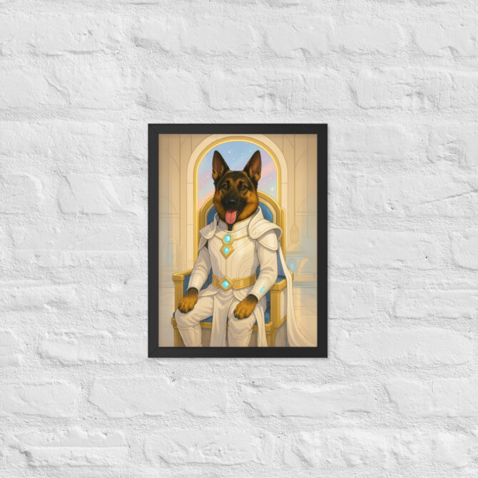 Galactic Princess Warrior – Custom Pet Poster (Star-Inspired)