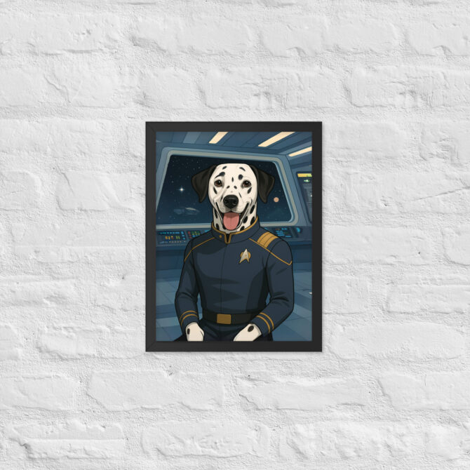 Spacefleet Captain Custom Pet Portrait – Inspired by Star Trek - Image 3