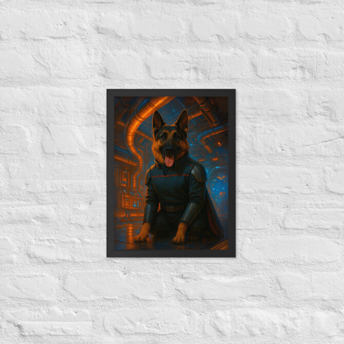 Custom Pet Portrait – “Engineering Officer” (Star Trek Style) - Image 3