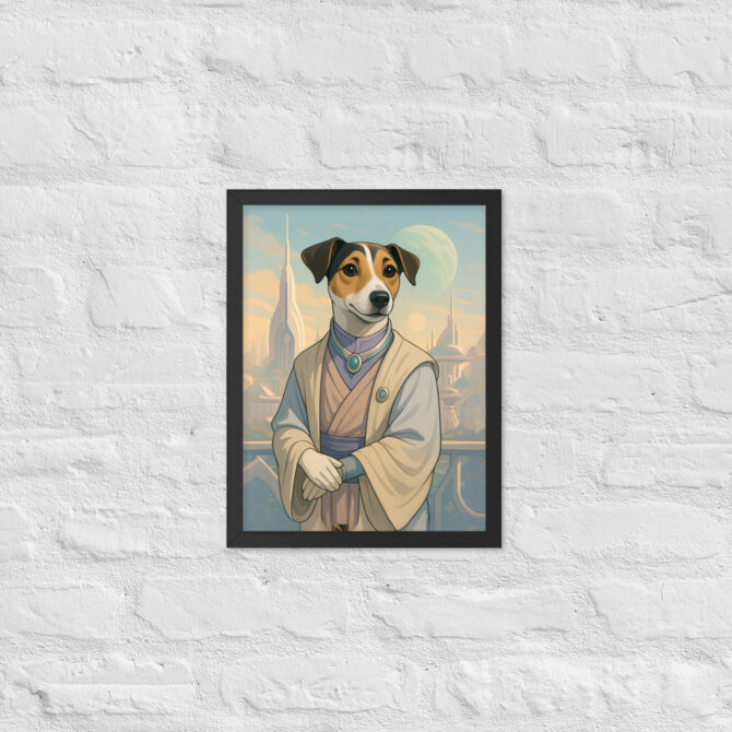 Alien Diplomat Pet Portrait – Inspired by Star Trek (Framed Poster) - Image 3