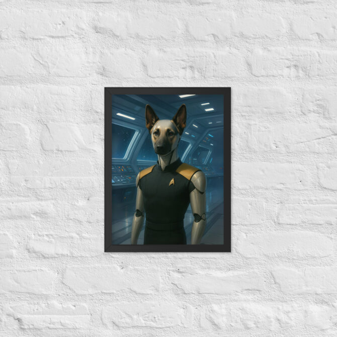 Custom Pet Portrait – Synthetic Star Officer (Star Trek Inspired) - Image 3