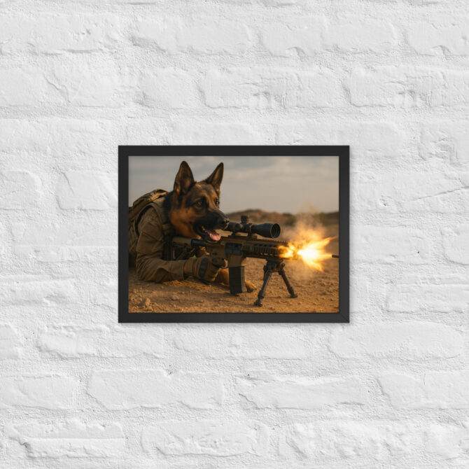 Sniper Dog – Custom Military Pet Poster Art - Image 3