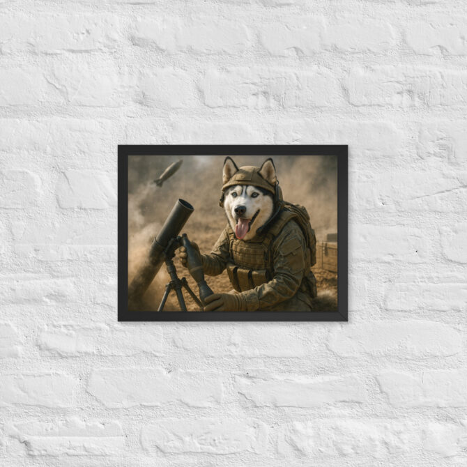 Mortar Operator Pet Portrait – Custom Military Poster - Image 3