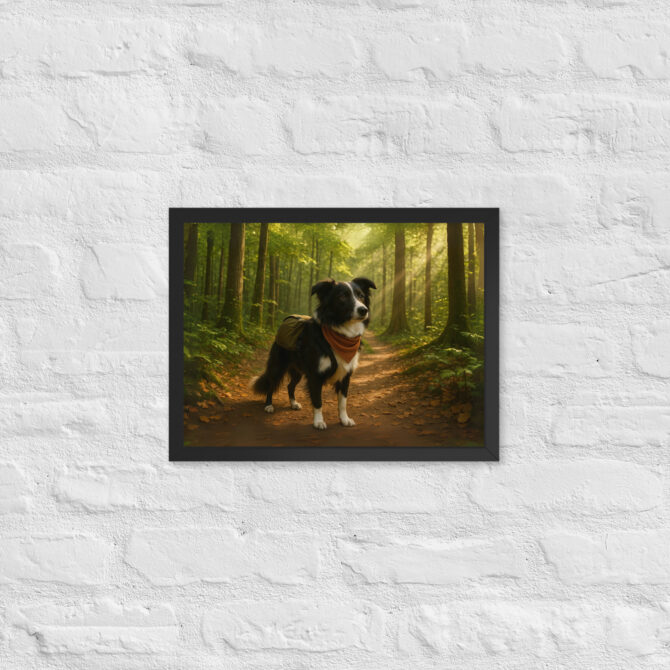 Custom Pet Hiking Poster – Forest Trail Adventure - Image 3