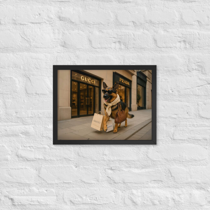 Luxury Pet Shopping Portrait – Boutique Style Poster - Image 3