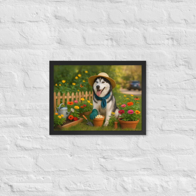 Custom Pet Gardening Poster – Flower Bed Supervisor - Image 3