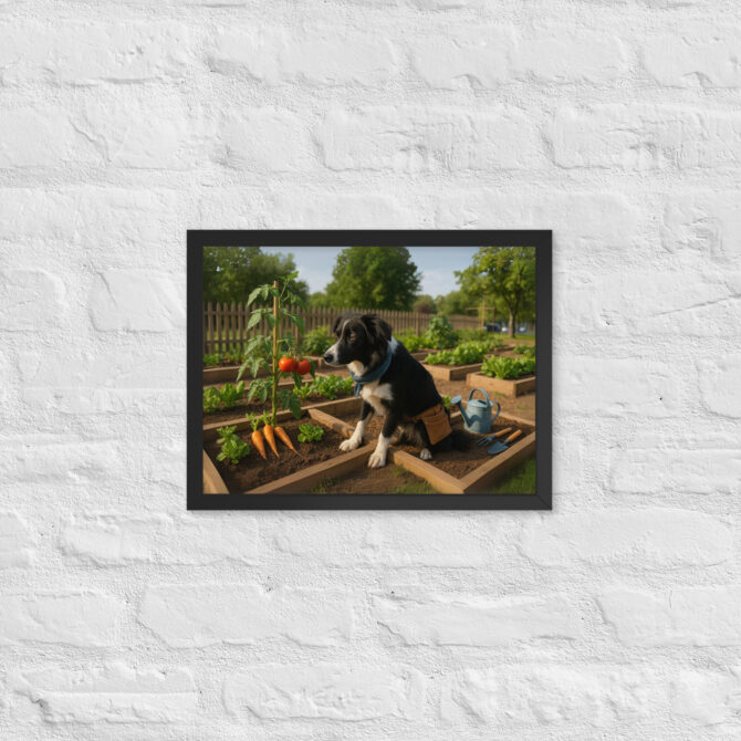 Custom Pet Gardening Poster – Vegetable Patch Grower - Image 3