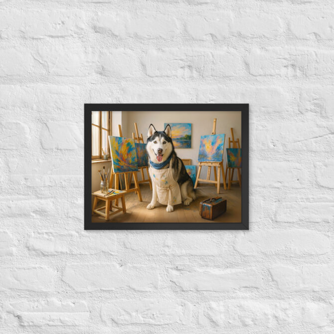 Custom Pet Portrait – Painting Studio Artist Poster - Image 3