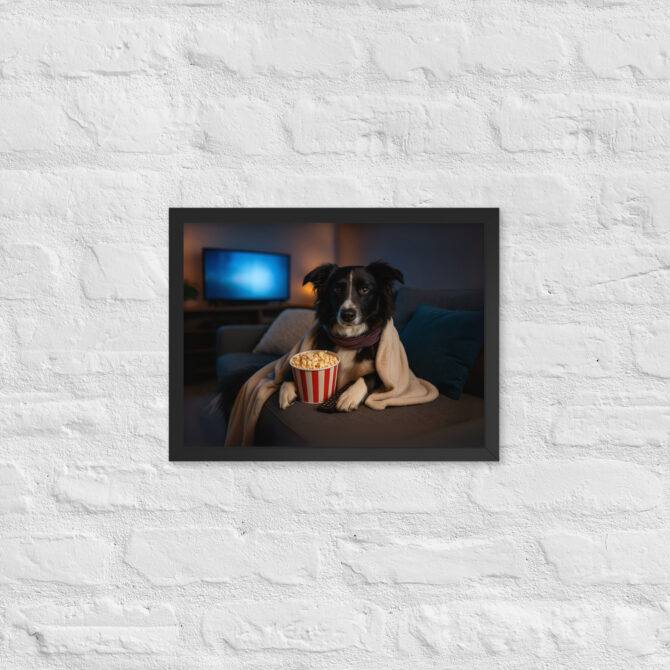 Couch Potato Pet Poster – Movie Night Framed Artwork - Image 3