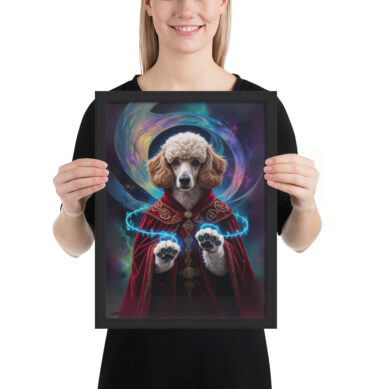 Dr. Paw-Strange Superhero Pet Portrait – Custom Framed Poster