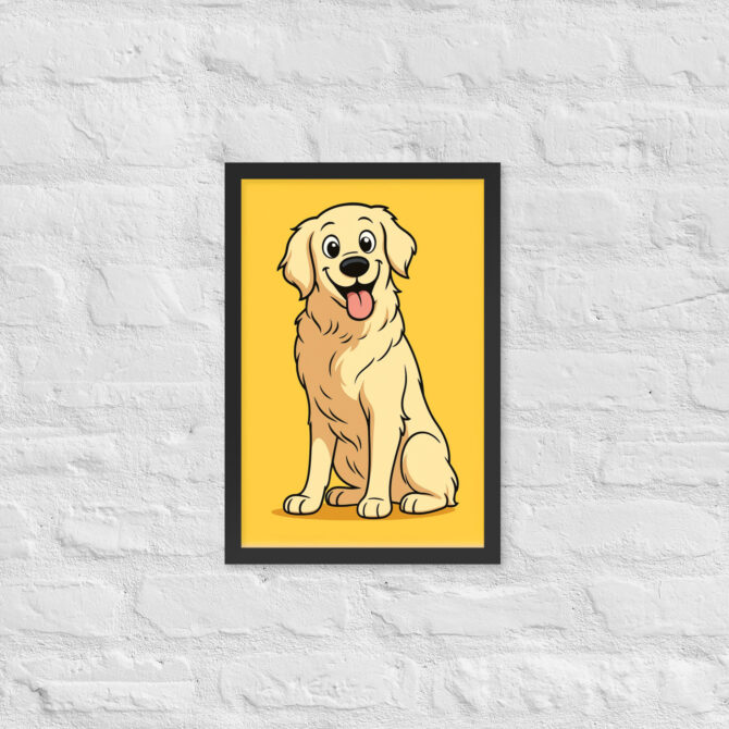 Cartoon Family Portrait – Classic Saturday Morning Style (Framed Poster) - Image 3