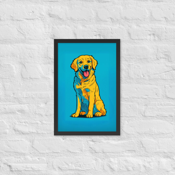 Bold Comic Book Style Pet Portrait – Custom Framed Poster - Image 3