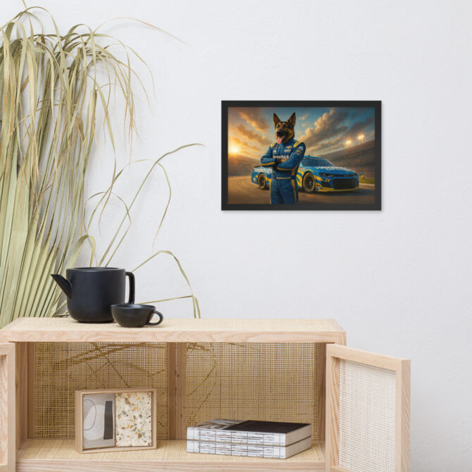 Custom NASCAR Pet Portrait – Hendrick Racing Scene Poster - Image 3