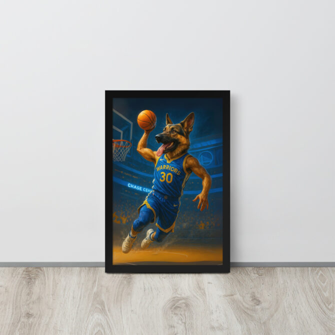 Golden State Warriors Custom Pet Poster – Slam Dunk Art - Image 3