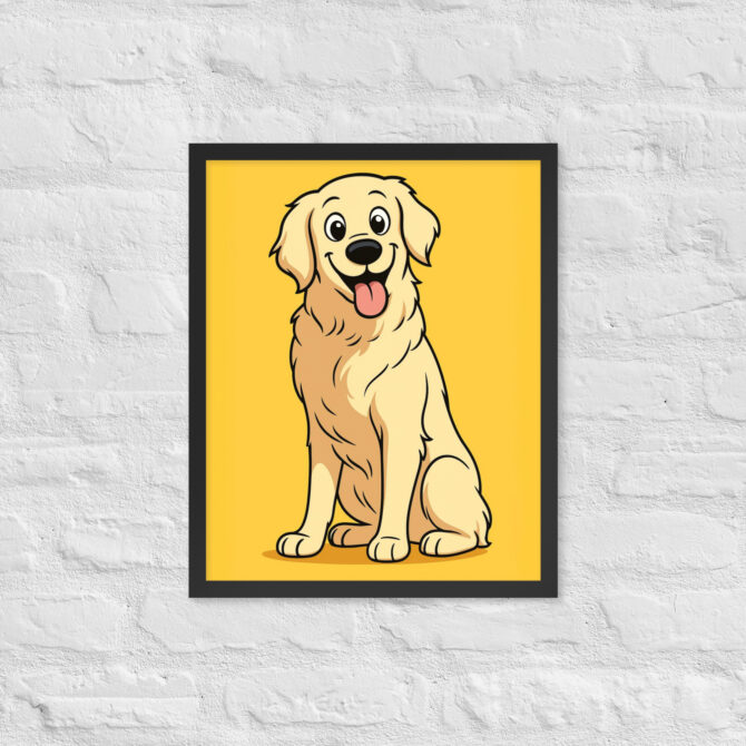 Cartoon Family Portrait – Classic Saturday Morning Style (Framed Poster) - Image 4
