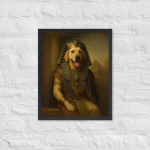 Pharaoh Pet Portrait – Custom World Culture Framed Poster