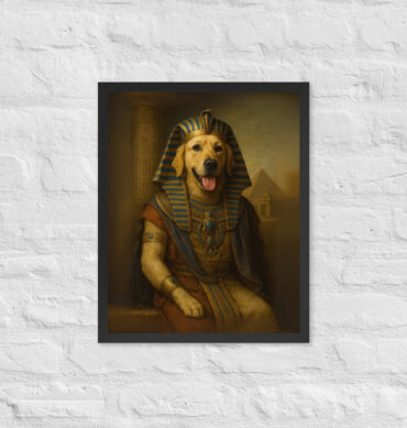 Pharaoh Pet Portrait – Custom World Culture Framed Poster
