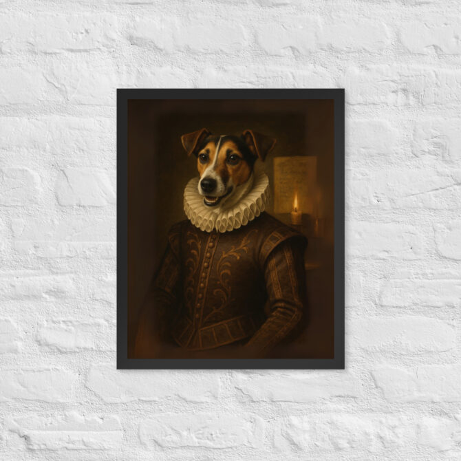 Custom Pet Portrait – William Shakespeare Framed Poster - Image 4