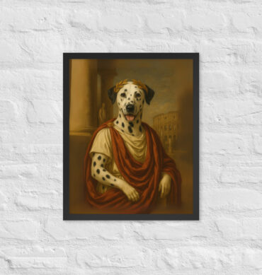 Custom Julius Caesar Pet Portrait – Framed Poster Print