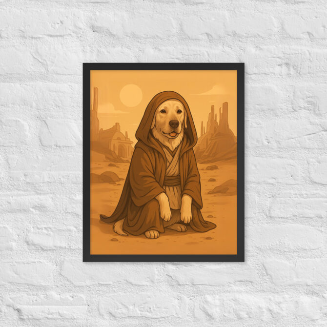 Mystic Star Monk Pet Portrait – Inspired by Star Wars Legends - Image 3