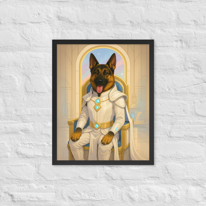 Galactic Princess Warrior – Custom Pet Poster (Star-Inspired) - Image 3